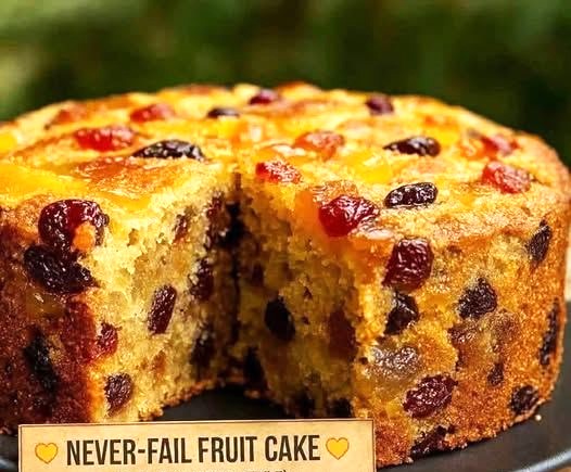NEVER-FAIL FRUIT CAKE (Old-Fashioned Style)