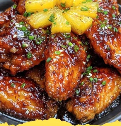 Brown Sugar Pineapple Wings Chicken