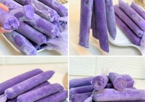 Purple yam ice candy