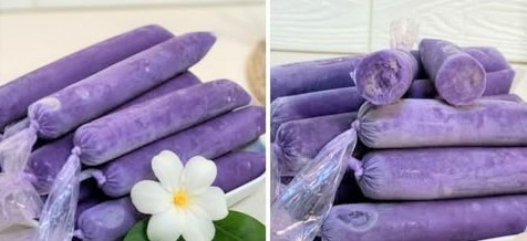 Purple yam ice candy