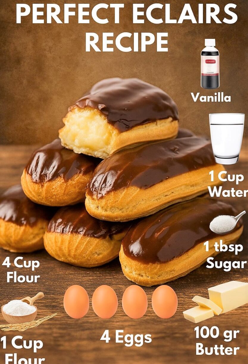 PERFECT ECLAIRS RECIPE
