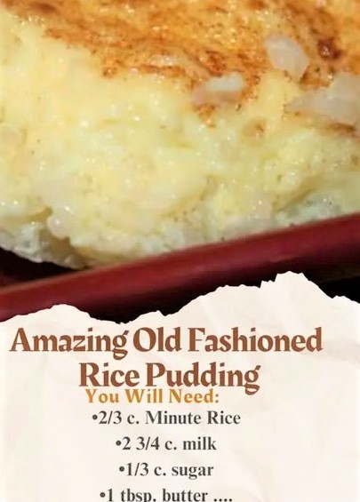 AMAZING OLD FASHIONED RICE PUDDING