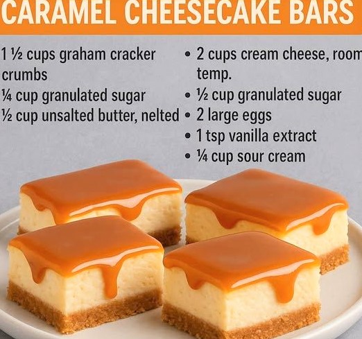 Caramel Cheesecake Bars